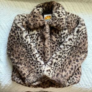 Adorable cheetah coat